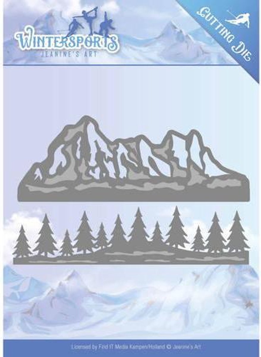 Mal - Jeanines Art - Wintersports - Berg Rand